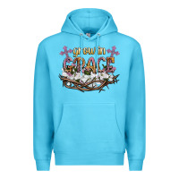 Ocean Blue grow in grace Premium Hoodie - NancyCooperArtShop