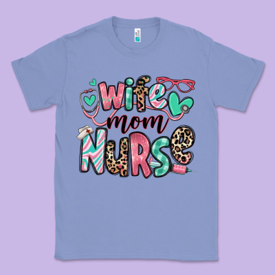Wife Mom Nurse Classic Tee Designed By Ranaportraitstore
