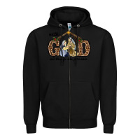 Black With God All Things Are Possible Zipper Hoodie - RanaPortraitStore