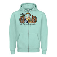 With God All Things Are Possible Zipper Hoodie | Teevron