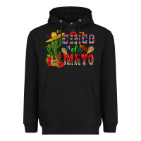 Black cinco de mayo cactus Heavyweight Hoodie - Zillion Design Studio