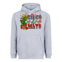 Heather Grey cinco de mayo cactus Heavyweight Hoodie - Zillion Design Studio