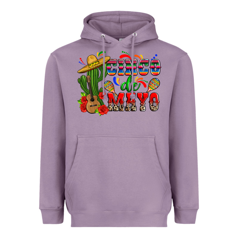 Cinco De Mayo Cactus Heavyweight Hoodie by Zillion Design Studio | Teevron