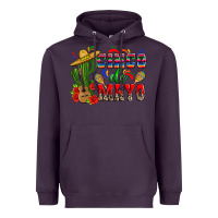 Plum cinco de mayo cactus Heavyweight Hoodie - Zillion Design Studio