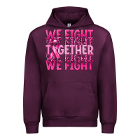 Mauve Wine together we fight cancer Urban Hoodie - NancyCooperArtShop