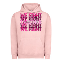 Pigment Salmon together we fight cancer Urban Hoodie - NancyCooperArtShop