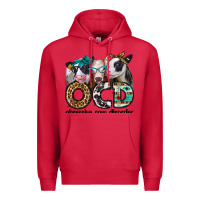Cardinal ocd obsessive cow disorder Premium Hoodie - Jasminsmagicworld
