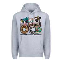 Heather Grey ocd obsessive cow disorder Premium Hoodie - Jasminsmagicworld