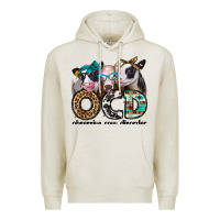 Oatmeal Heather ocd obsessive cow disorder Premium Hoodie - Jasminsmagicworld