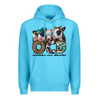 Ocean Blue ocd obsessive cow disorder Premium Hoodie - Jasminsmagicworld