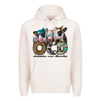 Pale Pink ocd obsessive cow disorder Premium Hoodie - Jasminsmagicworld