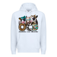 White ocd obsessive cow disorder Premium Hoodie - Jasminsmagicworld