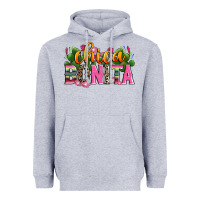Heather Grey chica bonita Heavyweight Hoodie - Zillion Design Studio