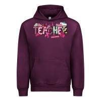 Mauve Wine cancer awareness teacher Urban Hoodie - NancyCooperArtShop
