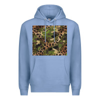 Colony Blue camouflage  leopard Premium Hoodie - BarkalooDesign
