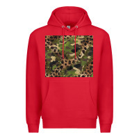 Red camouflage  leopard Premium Hoodie - BarkalooDesign