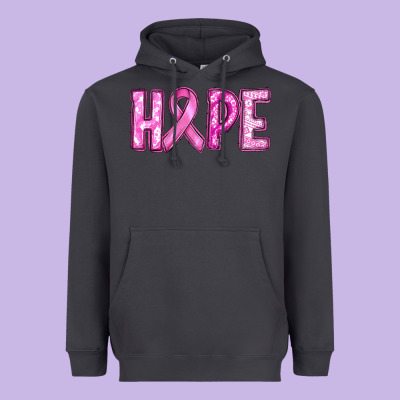 Breast Cancer Hope Heavyweight Hoodie Designed By Ranaportraitstore