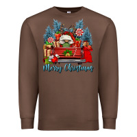 Chestnut merry christmas gnomes truck Premium Sweatshirt - FaDigitalArtStudio