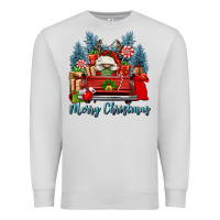 Dove Grey merry christmas gnomes truck Premium Sweatshirt - FaDigitalArtStudio