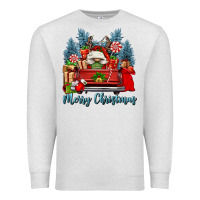Oatmeal Heather merry christmas gnomes truck Premium Sweatshirt - FaDigitalArtStudio