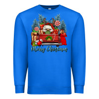 True Royal merry christmas gnomes truck Premium Sweatshirt - FaDigitalArtStudio