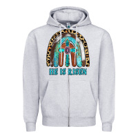 Heather Grey He Is Risen Zipper Hoodie - RanaPortraitStore