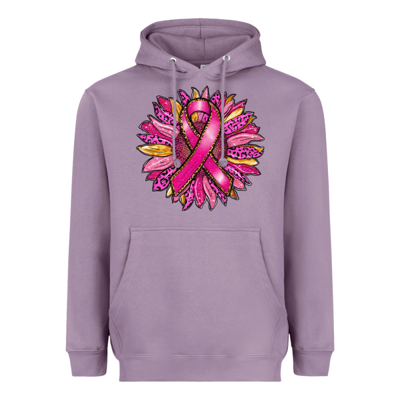 Breast Cancer Sunflower Heavyweight Hoodie by RanaPortraitStore | Teevron