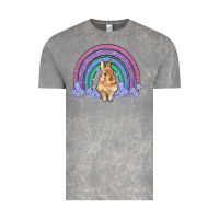 Cloud Rock bunny rainbow Vintage Tee - Artiststas