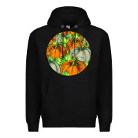 Black Fall Rounded Premium Hoodie - LillyAllenDesigns
