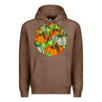 Chestnut Fall Rounded Premium Hoodie - LillyAllenDesigns