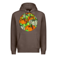 Coffee Fall Rounded Premium Hoodie - LillyAllenDesigns