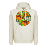 Oatmeal Heather Fall Rounded Premium Hoodie - LillyAllenDesigns