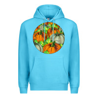 Ocean Blue Fall Rounded Premium Hoodie - LillyAllenDesigns