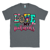 Charcoal Heather love my patients nurse Classic Tee - RanaPortraitStore