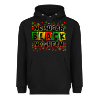 Black no sugar no cream black Heavyweight Hoodie - Zillion Design Studio