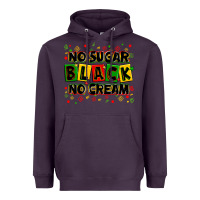Plum no sugar no cream black Heavyweight Hoodie - Zillion Design Studio