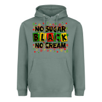 Sage no sugar no cream black Heavyweight Hoodie - Zillion Design Studio