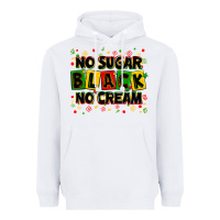 White no sugar no cream black Heavyweight Hoodie - Zillion Design Studio