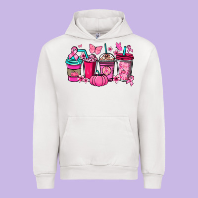 Cancer Coffee Cups Urban Hoodie Designed By Nancycooperartshop