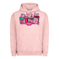 Pigment Salmon cancer coffee cups Urban Hoodie - NancyCooperArtShop