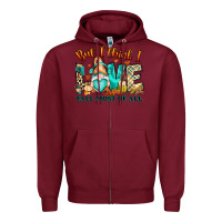 Burgundy But i think i love Fall most of all gnome Zipper Hoodie - RanaPortraitStore