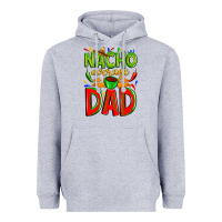 Heather Grey nacho average dad Heavyweight Hoodie - Zillion Design Studio