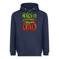 Navy nacho average dad Heavyweight Hoodie - Zillion Design Studio