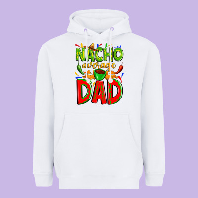Nacho Average Dad Heavyweight Hoodie Designed By Zillion Design Studio