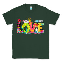 Sports Green love nurse summer Classic Tee - RanaPortraitStore