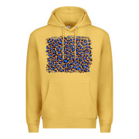 Antique Gold leopard with navy blue glitter Premium Hoodie - Artiststas