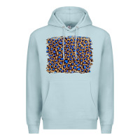 Blue Mist leopard with navy blue glitter Premium Hoodie - Artiststas