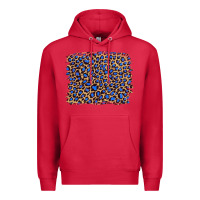 Cardinal leopard with navy blue glitter Premium Hoodie - Artiststas