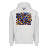 Dove Grey leopard with navy blue glitter Premium Hoodie - Artiststas