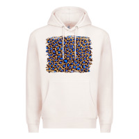 Pale Pink leopard with navy blue glitter Premium Hoodie - Artiststas